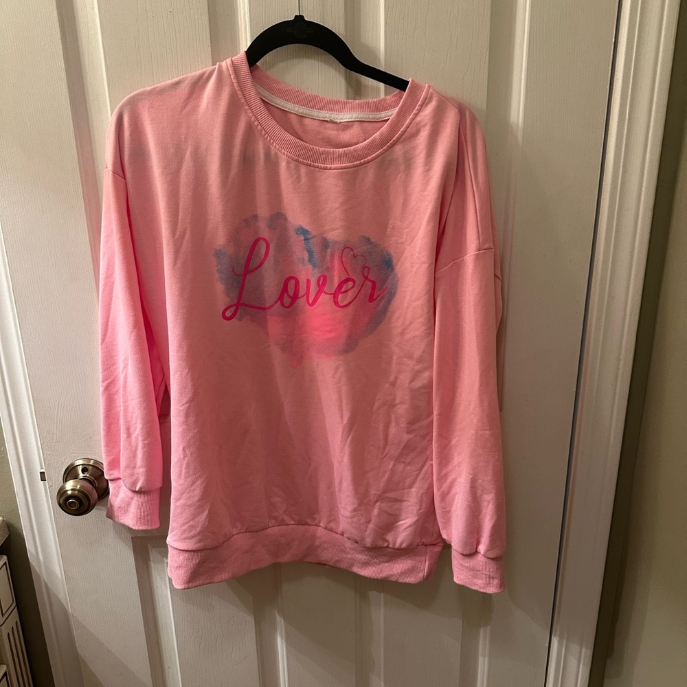 Pink 'Lover' Sweatshirt